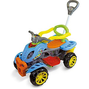 Veiculo para bebe quadriciclo colorido c/som 30k - maral (unidade)