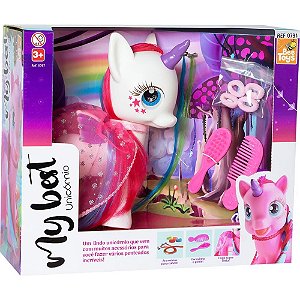 Boneco e personagem my best unicornio c/acessorios - bee toys (unidade)