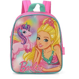 Mochila infantil barbie petit p verde - luxcel (unidade)