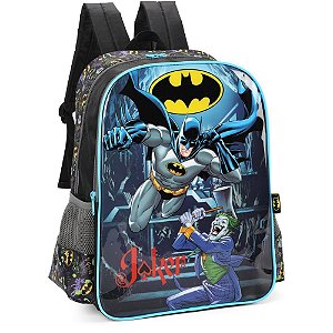 Mochila infantil batman g preta - luxcel (unidade)