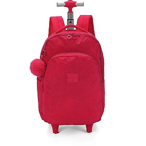 Mochila com rodinha up4you crinkle g pink - luxcel (unidade)