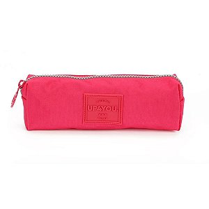 Estojo simples tecido up4you crinkle pink - luxcel (unidade)