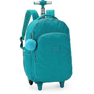Mochila com rodinha up4you crinkle g verde - luxcel (unidade)