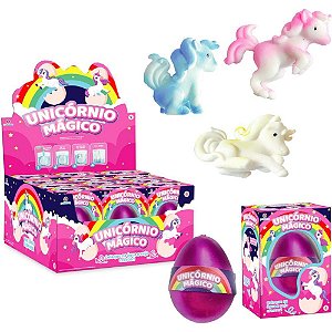 Miniatura colecionavel unicornio magico (s) - polibrinq (dp.c/12)
