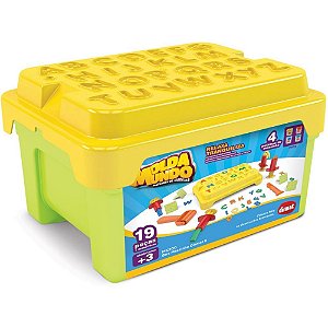 Massa para modelar criativa box massinha alfabeto 19pcs - dismat (unidade)