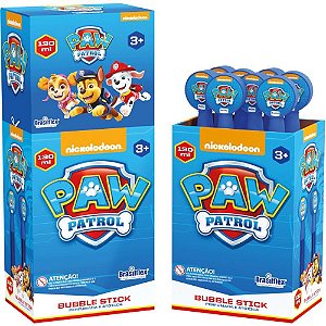 Bolha de sabao patrulha canina bubble 130ml - brasilflex (cx.c/08)