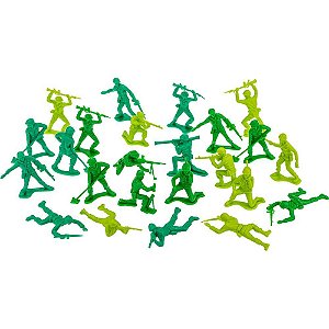 Miniatura colecionavel forcas armadas coloridas 24pcs - gulliver (pacote)