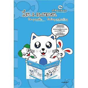 Caderno caligrafia alibombom azul s/pauta 60fls - romitec (pct.c/05)