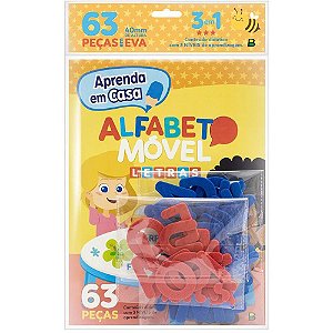 Material didatico eva alfabeto movel apre.casa 63pc - todolivro (unidade)