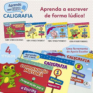 Livro caligrafia aprenda em casa calig.i 14p - todolivro (pct.c/12)