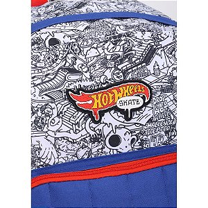 Mochila hot wheels skate g branco - luxcel (unidade)