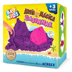 Massa areia casinhas 200g - acrilex (kit)
