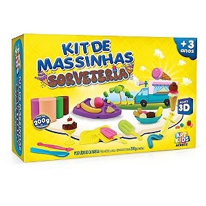 Massa para modelar criativa art kids sorveteria 200g - acrilex (unidade)