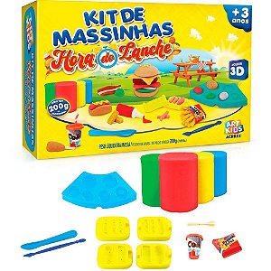 Massa para modelar criativa art kids hora do lanche 200g - acrilex (unidade)
