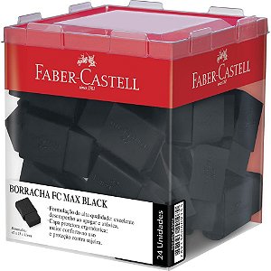 Borracha colorida fc max black - faber-castell (dp.c/24)