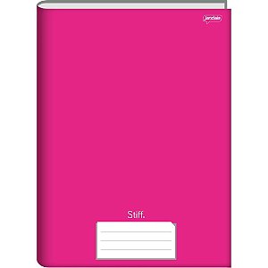 Caderno brochurao capa dura stiff 96fls univ. rosa - jandaia (pct.c/05)