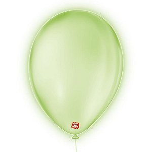 Balao 9 liso neon verde imperial - sao roque (pct.c/25)