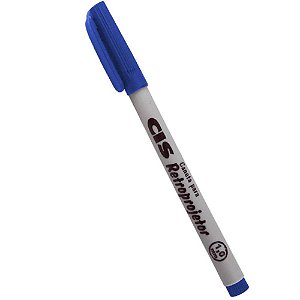 Caneta retroprojetor 1.0mm cis azul - sertic (cx.c/12)