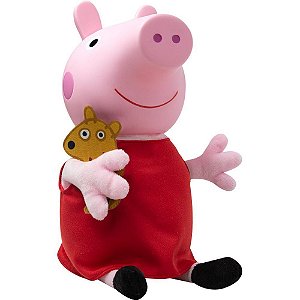Boneco e personagem peppa pig 32cm - baby brink (unidade)