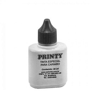 Tinta para carimbo 30 ml preto automatico - carbrink (cx.c/12)