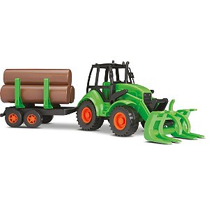 Trator agromak toras articulado - silmar brinquedos (unidade)