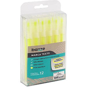 Caneta marca texto bazze amarelo neon - summit (cx.c/12)