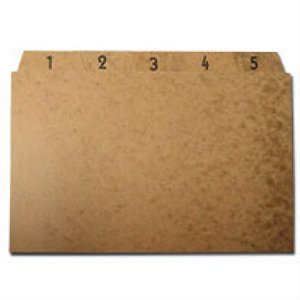 Indice para fichario 1 a 31 5x8 cartao kraft - mano (jogo)