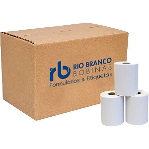 Etiqueta adesiva termica 100x150mm 31m 200etiq. - rio branco bobinas (cx.c/12)