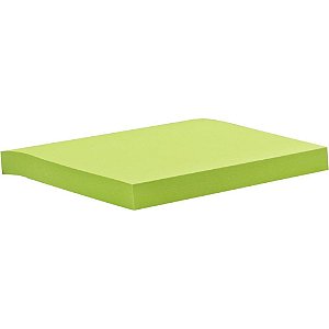 Bloco de recado autoadesivo 76x102mm verde neon 100fls - maxprint (unidade)
