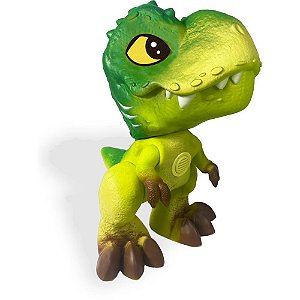 Dinossauro jurassic world t-rex c/sons - pupee brinquedos (unidade)