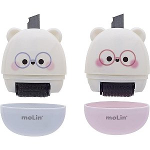 Estilete estreito love face c/carimbo roller - molin (blister)