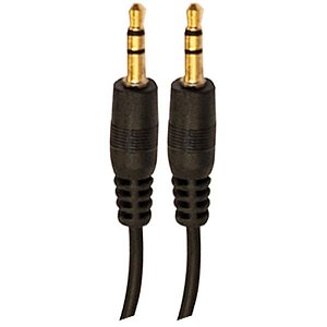 Cabo de audio p2xp2 estereo 1,0m preto - flex (unidade)