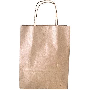 Sacola para presente kraft m 25x19x8cm - gala embalagens (pct.c/10)
