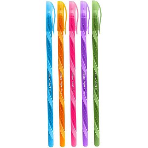 Caneta esferografica bazze wave 0.7 fashion colors - summit (pote-24)
