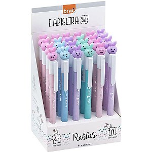 Lapiseira 0.7mm plastica rabbits 4 cores sort - brw (dp.c/24)