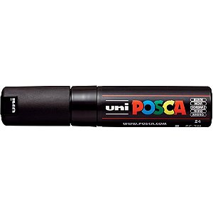 Pincel marcador artesanato posca pc-7m 4.5/5.5mm preta - sertic (cx.c/06)