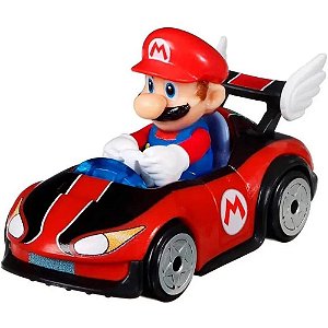 Hot wheels mario kart mario kart réplica car.1:64 (s - mattel (unidade)