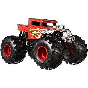 Hot wheels monster trucks veículo escala 1:24 (s) - mattel (unidade)