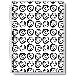 Caderno 10x1 capa dura loop 160fls. - pauta branca (pct.c/05)