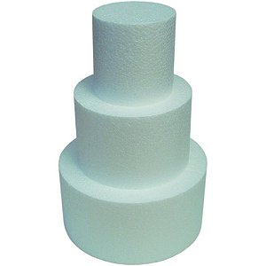 Artigo para festa bolo falso redondo 250x100mm - knauf (pct.c/12)