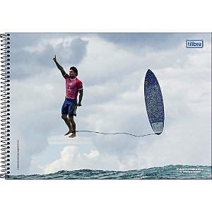 Caderno desenho univ capa dura gabriel medina 80fls espiral - tilibra (pct.c/04)