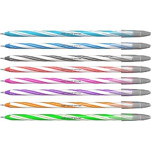 Caneta gel cis spiro 0,7mm cores sortidas - sertic (dp.c/50)