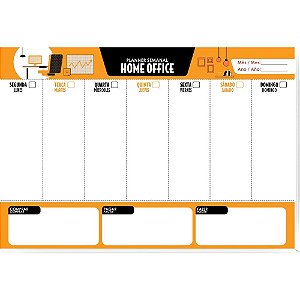 Agenda/planner permanente home office 53f.320x220mm - animativa (pct.c/10)