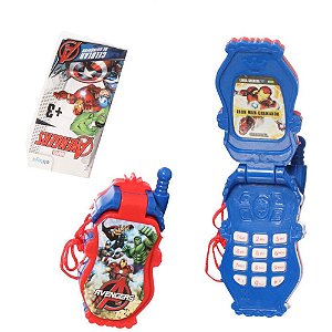 Brinquedo diverso celular inf. flip avengers - etitoys (dp.c/12)