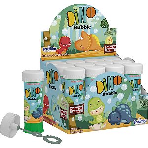 Bolha de sabao dino bubble 60ml - brasilflex (cx.c/12)