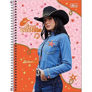 Caderno 10x1 capa dura ana castela 160fls - tilibra (pct.c/04)