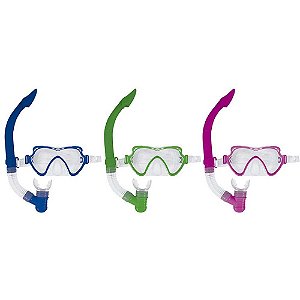 Oculos de natacao mascara p/merg+snorkel juven(s - mor (unidade)