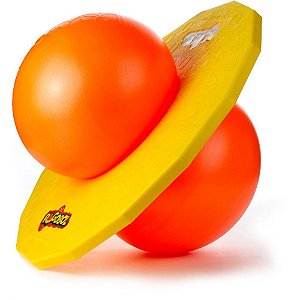 Jump ball pogobol amarelo/laranja - estrela (unidade)