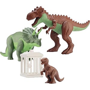 Dinossauro brutal fury jaula dinossauros - orange toys (unidade)