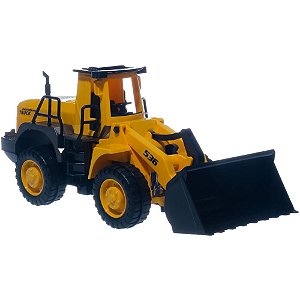 Trator carregadeira c/luz e som 28cm - pp import (unidade)